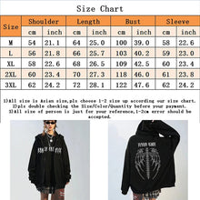 Load image into Gallery viewer, Harajuku Oversized Hoodie Retro Gothic Punk Anime Print