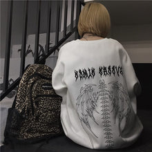 Load image into Gallery viewer, Harajuku Oversized Hoodie Retro Gothic Punk Anime Print