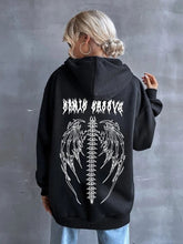 Load image into Gallery viewer, Harajuku Oversized Hoodie Retro Gothic Punk Anime Print