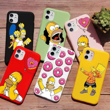 Load image into Gallery viewer, The KedStore Homer J Simpson funny Bart Simpson Coque Cartoon Phone Case For iPhone 11 PRO MAX 6s 8 7 Plus | TheKedStore