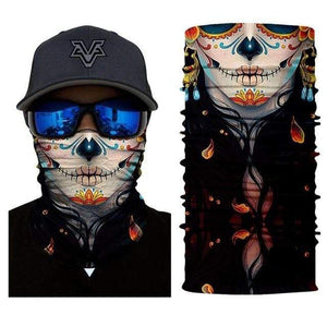 The KedStore HR040471 3D Seamless Bandana Motorcycle Face mask Ski Balaclava Neck Tube Bandanas Sports Scarf