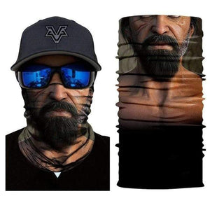 The KedStore HR040545 3D Seamless Bandana Motorcycle Face mask Ski Balaclava Neck Tube Bandanas Sports Scarf