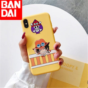 The KedStore iPhone 6 6s / Style 3 Japan Anime Luffy Tony Chopper ACE Candy tpu Case For Apple iPhone Soft Phone Cover