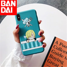 Load image into Gallery viewer, The KedStore iPhone 6 6s / Style 5 Japan Anime Luffy Tony Chopper ACE Candy tpu Case For Apple iPhone Soft Phone Cover