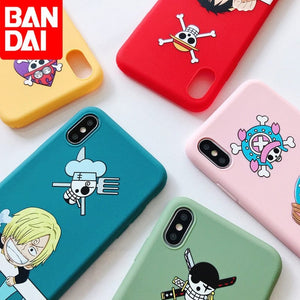 Japan Anime Luffy Tony Chopper ACE Candy tpu Case For Apple iPhone Soft Phone Cover