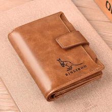 Load image into Gallery viewer, Men&#39;s RFID Blocking Anti Theft Wallets - Leather Wallet