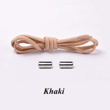 Load image into Gallery viewer, The KedStore Khaki No tie Shoelaces Round Elastic Shoe Laces For Sneakers Shoelace Quick Lazy Laces Shoestrings
