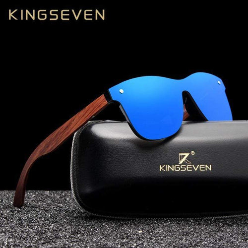 KINGSEVEN Natural Wooden Sunglasses Men Polarized Sun Glasses Original Wood Oculos de sol masculino | TheKedStore