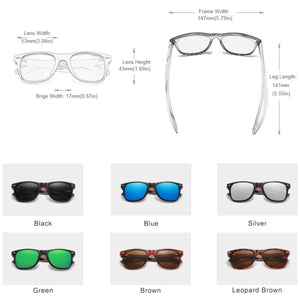 The KedStore KINGSEVEN New Black Walnut Sunglasses Wood Polarized Sunglasses Men&#39;s Glasses Handmade UV400 Protection Eyewear Retro Wooden Box