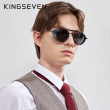 Load image into Gallery viewer, KINGSEVEN Retro Round Steampunk Sunglasses For Men Women Gafas De Sol | TheKedStore