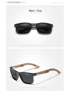 The KedStore KINGSEVEN TR90+Walnut Wood Handmade Sunglasses Polarized Eyewear Reinforced Hinge | TheKedStore