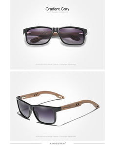 The KedStore KINGSEVEN TR90+Walnut Wood Handmade Sunglasses Polarized Eyewear Reinforced Hinge | TheKedStore
