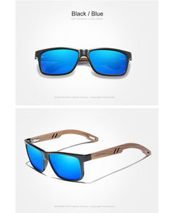 The KedStore KINGSEVEN TR90+Walnut Wood Handmade Sunglasses Polarized Eyewear Reinforced Hinge | TheKedStore