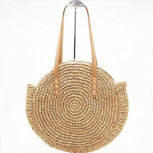 Load image into Gallery viewer, Ladies Large handbag - hand-woven big straw bag - beach holiday bag