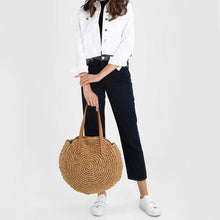 Load image into Gallery viewer, The KedStore Ladies Large handbag - hand-woven big straw bag - beach holiday bag