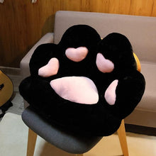 Load image into Gallery viewer, The KedStore Love Black / 70x60cm Armchair Seat Cat Paw Cushion for Office Dinning Chair Desk Seat Backrest Pillow Office Seats Massage Cat Paw Cushion Cartoons