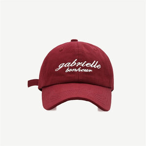 The KedStore M099-wine red / Adjustable Cotton Men Women Girls Baseball Caps Solid Embroidery Cap Adjustable Baseball Hats