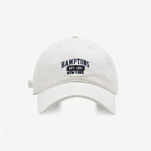 The KedStore M110-white / Adjustable Cotton Men Women Girls Baseball Caps Solid Embroidery Cap Adjustable Baseball Hats