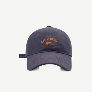 The KedStore M111-deepblue / Adjustable Cotton Men Women Girls Baseball Caps Solid Embroidery Cap Adjustable Baseball Hats
