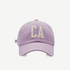 The KedStore M116-purple / Adjustable Cotton Men Women Girls Baseball Caps Solid Embroidery Cap Adjustable Baseball Hats