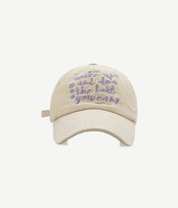 The KedStore M196-beige / Adjustable Cotton Men Women Girls Baseball Caps Solid Embroidery Cap Adjustable Baseball Hats
