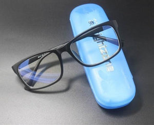 The KedStore Matte black C2 Glasses with Anti Blue Light Blocking Filter - Reduces Digital Eye Strain - Clear Regular Computer Gaming Glasses