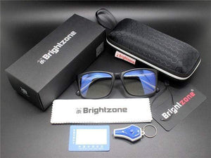 The KedStore Matte Black Full Set Glasses with Anti Blue Light Blocking Filter - Reduces Digital Eye Strain - Clear Regular Computer Gaming Glasses