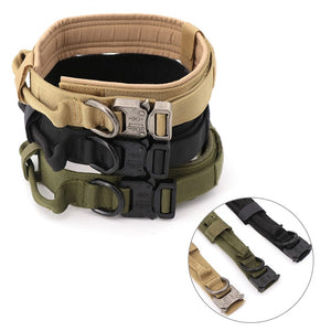 The KedStore Military Tactical Adjustable Dog Collar with Leash-Control Handle | TheKedStore