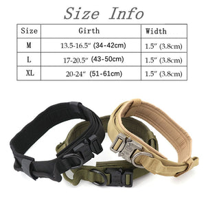 The KedStore Military Tactical Adjustable Dog Collar with Leash-Control Handle | TheKedStore