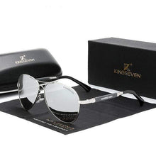 Load image into Gallery viewer, The KedStore Mirror silver KINGSEVEN 2021 Quality Titanium Alloy Sunglasses Polarized Pilot Mirror Eyewear Oculos de sol | TheKedStore