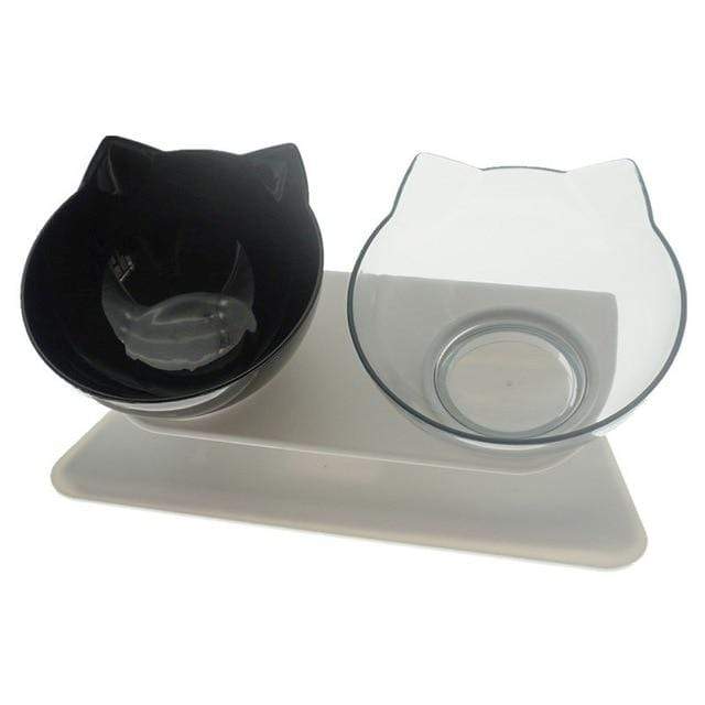 The KedStore Mixed Color Double Non-Slip Cat and Dog Plastic Bowl With Stand