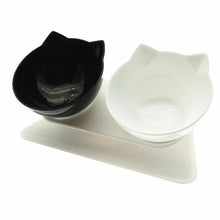 Load image into Gallery viewer, The KedStore Mixed Colors Double Non-Slip Cat and Dog Plastic Bowl With Stand