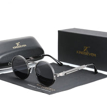 Load image into Gallery viewer, The KedStore N7579 KINGSEVEN High Quality Gothic Steampunk Retro Polarized Sunglasses Vintage Round Metal Frame | TheKedStore