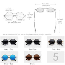 Load image into Gallery viewer, KINGSEVEN High Quality Gothic Steampunk Retro Polarized Sunglasses Vintage Round Metal Frame | TheKedStore