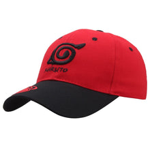 Load image into Gallery viewer, The KedStore Naruto 28 / 53cm adjustable Hot Anime Caotoon Hat Cotton Akatsuki Embroidery Uchiha Logo Fashion Cap Comicon Gift