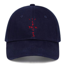 Load image into Gallery viewer, The KedStore Navy Blue 100% Cotton Cactus Jack Embroidered Baseball Caps from Travis Scott