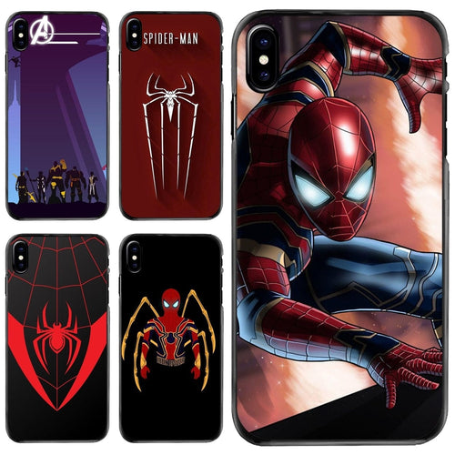 The KedStore New Iron Spider man Infinity War For iPhone 11 12 13 14 Pro MAX  6 6S 7 8 Plus 10 X XR XS Hard Phone Case