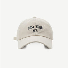 Load image into Gallery viewer, The KedStore New york-white / Adjustable Cotton Men Women Girls Baseball Caps Solid Embroidery Cap Adjustable Baseball Hats