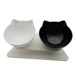 The KedStore Non-Slip Cat and Dog Plastic Bowl With Stand