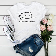 Load image into Gallery viewer, The KedStore P2665-16 / XS Summer New 90 ’s Leopard Heartbeat Short Sleeve Printed T-Shirt Harajuku Graphics