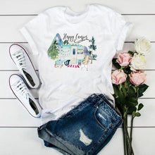 Load image into Gallery viewer, The KedStore P2665-24 / S Summer New 90 ’s Leopard Heartbeat Short Sleeve Printed T-Shirt Harajuku Graphics