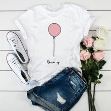 Load image into Gallery viewer, The KedStore P2665-7 / XS Summer New 90 ’s Leopard Heartbeat Short Sleeve Printed T-Shirt Harajuku Graphics