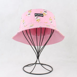 The KedStore Panama Bucket Hat Men Women Summer Bucket Cap Banana Print Yellow Hat Bob Hat Hip Hop Gorros Fishing Fisherman Hat