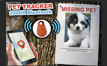 Load image into Gallery viewer, Pet Tracker 2000X, Anti-Lost Waterproof Bluetooth Locator / Smart Tracker For Pet, Dog, Cat, Kids, Car, Wallet &amp; Keys