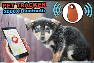 Pet Tracker 2000X, Anti-Lost Waterproof Bluetooth Locator / Smart Tracker For Pet, Dog, Cat, Kids, Car, Wallet & Keys