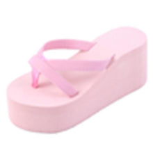 Load image into Gallery viewer, The KedStore pink / 34 Women&#39;s Summer Fashion Slipper Flip Flops / Beach Wedge Thick Sole Heeled Shoes