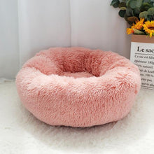 Load image into Gallery viewer, The KedStore Pink / Diameter 50cm Calming Dog Bed For Anxiety Relieving &amp; Cuddling Your Pet In Round Orthopedic Soft Long Plush Cat Dog Bed Cushion