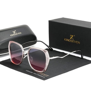 The KedStore Pink Frame Gradient N7832 KINGSEVEN Women's Sunglasses Gradient Polarized Lens Butterfly Oculos Feminino | TheKedStore