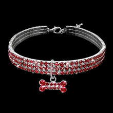 Load image into Gallery viewer, The KedStore Pink / S Exquisite Bling Crystal Dog Collar-2