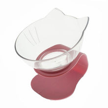 Load image into Gallery viewer, The KedStore Pink Single Non-Slip Cat and Dog Plastic Bowl With Stand